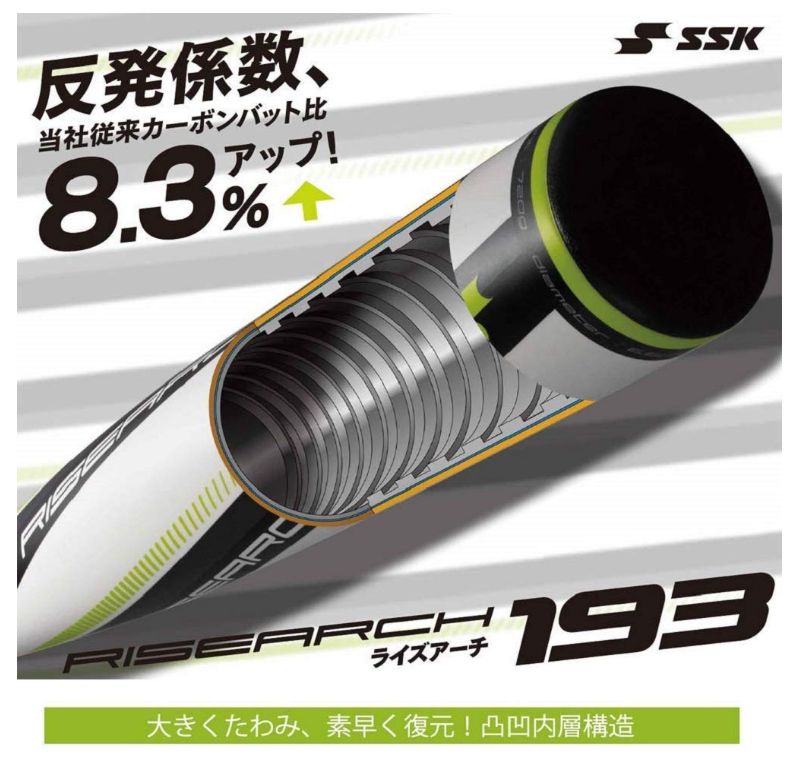 【送料無料】SSK少年軟式用FRP製バットライズアーチJRISEARCHJ193SBB5032展示会限定