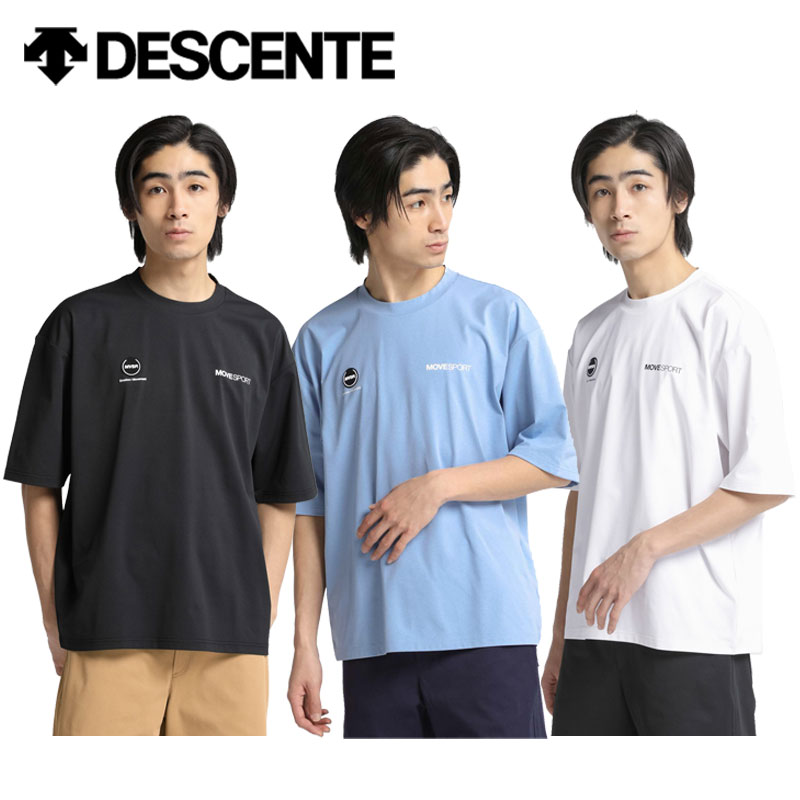 デサント ムーブスポーツ SUNSCREEN TOUGH グラフィックロゴ ビックシルエットシャツ DMMXJA50