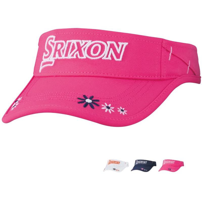 スリクソン ゴルフ レディース 女性用 ニットメッシュ 帽子 バイザー