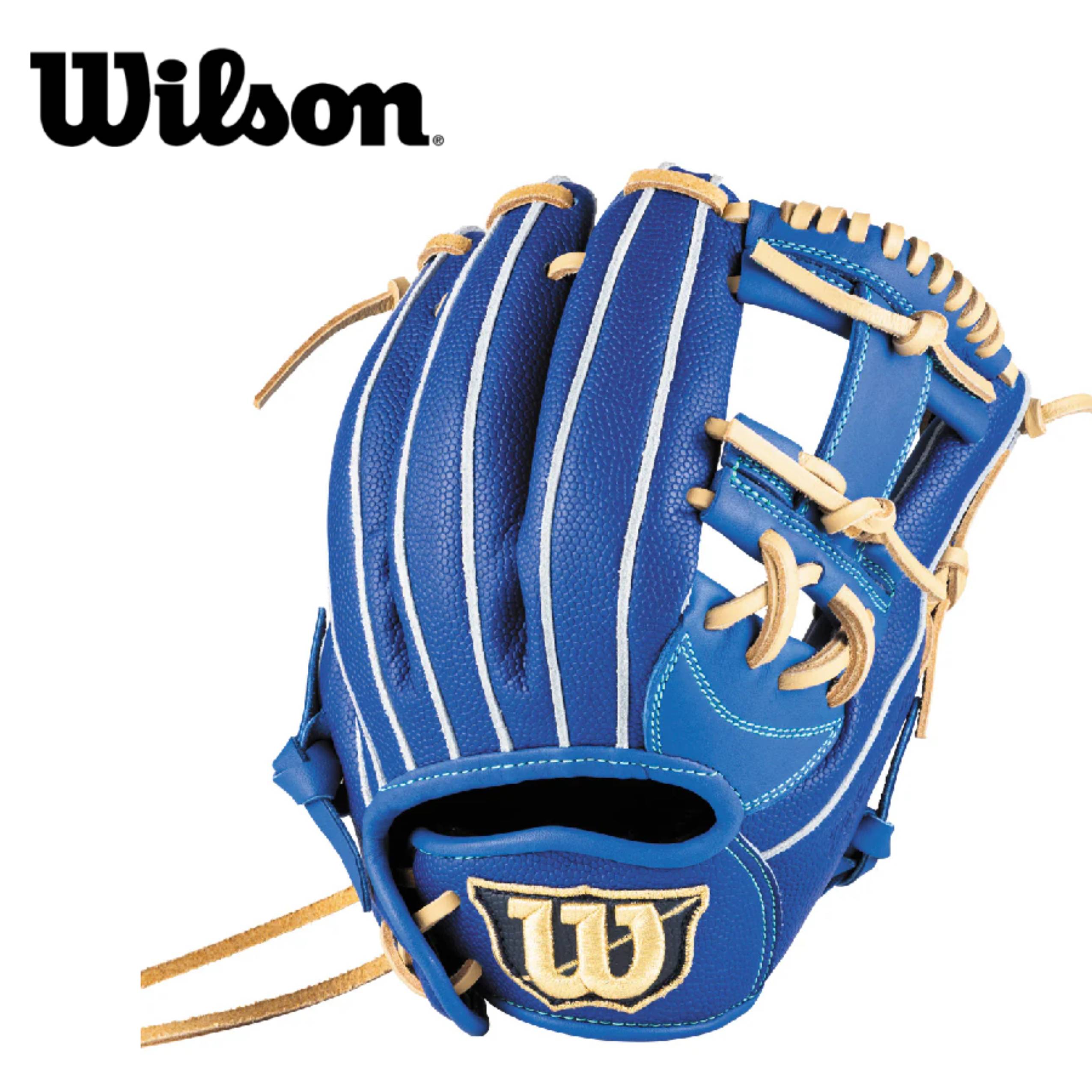 ウィルソン　ジュニア用軟式グラブ　Wilson D-MAX DUAL　Jr　内野手用 7J - ロイヤル&times;ロイヤルSS　WBW104469｜カスカワスポーツ店