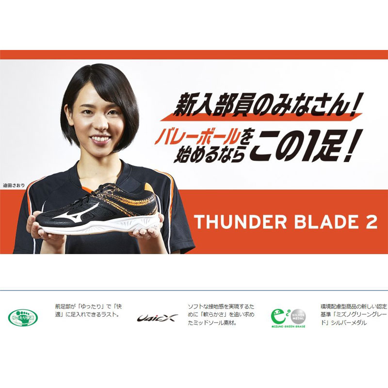 2020年モデルミズノMIZUNOサンダーブレード2V1GA1970バレーボールシューズ