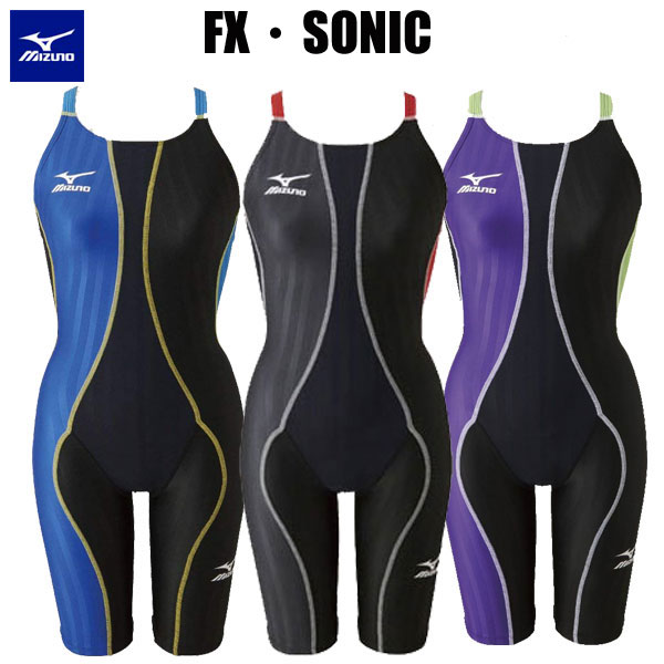 FINA承認水着 ミズノスイム ＦＸ・ＳＯNＩＣ ハーフスパッツ レディース 競泳 水着ハーフスパッツ N2MG8231  swim718SSM 競泳水着 女性用 スパッツ FINA承認 布帛19SHO : カスカワスポーツ店