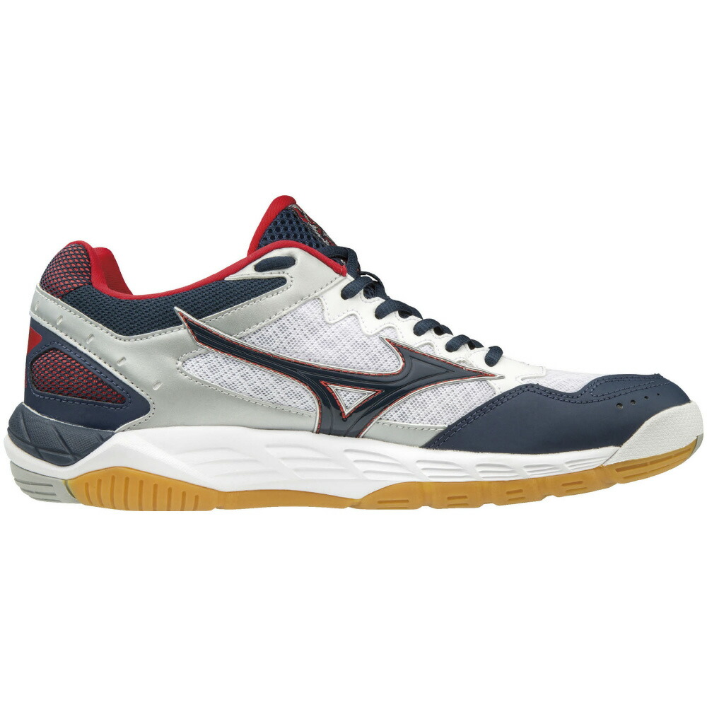 SALE／65%OFF】 ミズノ MIZUNO Wave Supersonic V1GA184014 ホワイト×ネイビー×レッド ミズノウエーブ  インタークール maybaobivugia.com