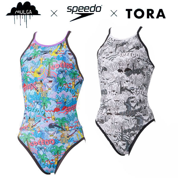 MULGA×Speedo MULGA TORA TurnS SuiTwo レディーストレーニング水着 セパレーツタイプ 練習用 女性用 長持ち