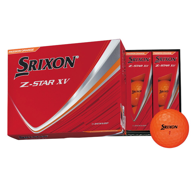 【XV】限定 スリクソン ゴルフボール Z-STAR XV ゼットスターエックスブイ 1ダース SRIXON