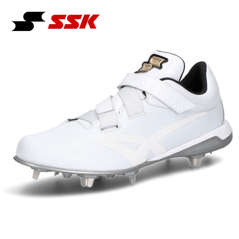 SSK 野球スパイク 金具埋込式 プロエッジTT-VW2 ホワイト ベルト式 ESF3259VW|カスカワスポーツ店