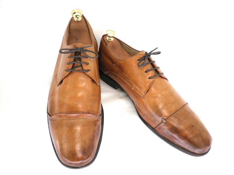 【中古】【送料無料】Rudolph Valentino　ルドルフ ヴァレンチノ 約26.5-27.0cm ストレートチップ♪ YALAKU-ヤラク- メンズビジネスシューズ・紳士靴