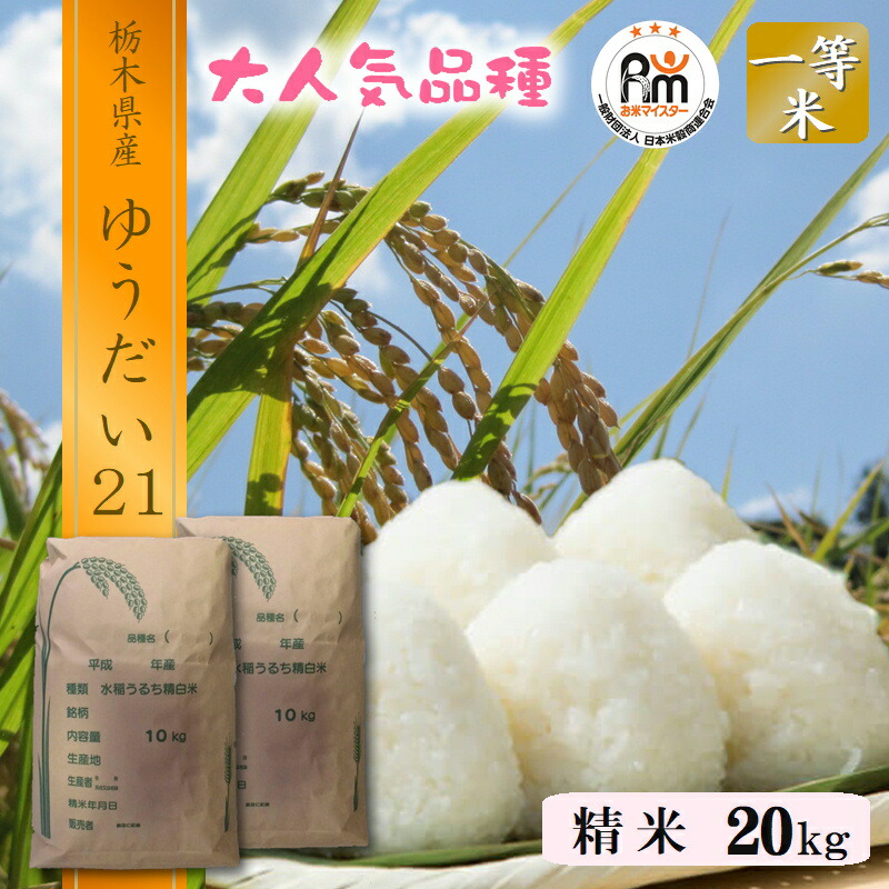楽天市場】【R7年産】ゆうだい21 栃木県産 10kg(5kg×2袋)【送料込み