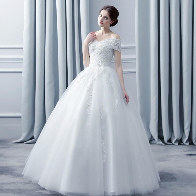 ウェディングドレス半袖安い花嫁プリンセスラインドレス白オフホワイト結婚式ウエディングドレスロング披露宴二次会パーティードレスブライダルドレス前撮り後撮りウェディングフォト大きいサイズ小さいサイズ海外挙式セミオーダー｜ヤマザッカ店