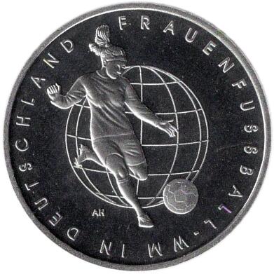 ドイツ 女子サッカー世界選手権大会 10ユーロプルーフ銀貨 2011年
