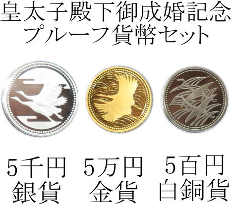 いつでもポイント10倍 ③【新品】【プルーフ記念硬貨】 皇太子殿下御