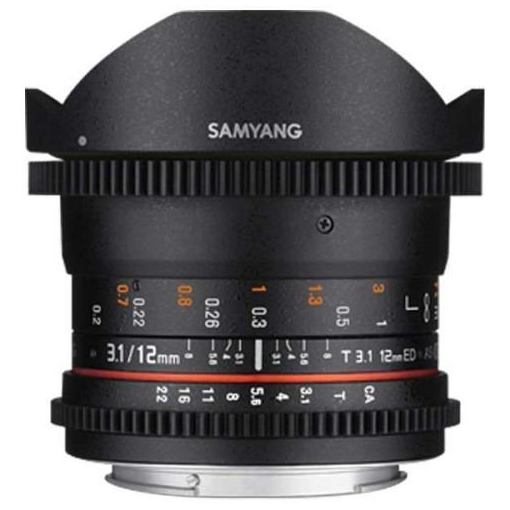 SAMYANG サムヤン 12mm T3.1 VDSLR AS FISH-EYE NCS ED マイクロフォー