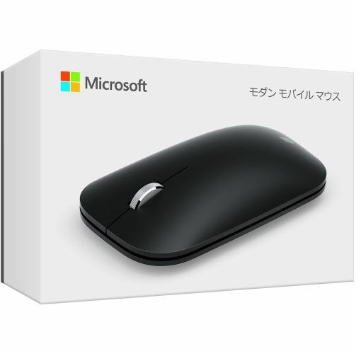 マイクロソフト Modern Mobile Mouse Black/型番：KTF-00007/軽量で持ち運びやすいデザイン