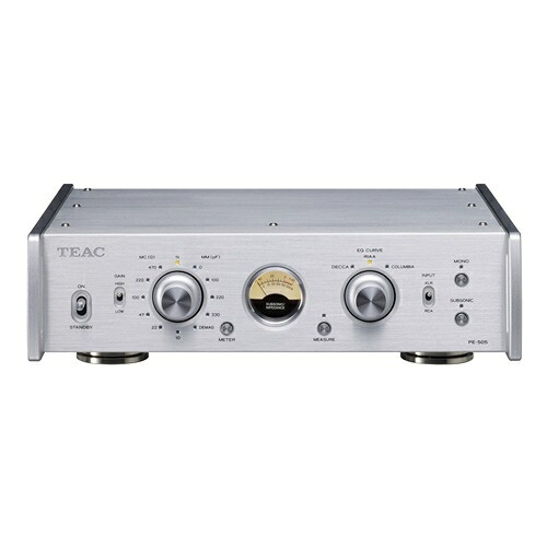 ティアック PE-505-S フルバランスフォノプリアンプ しろがね色