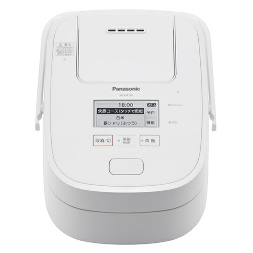 生活家電 炊飯器 パナソニック SR-VSX101-W スチーム可変圧力IHジャー炊飯器 ホワイト 