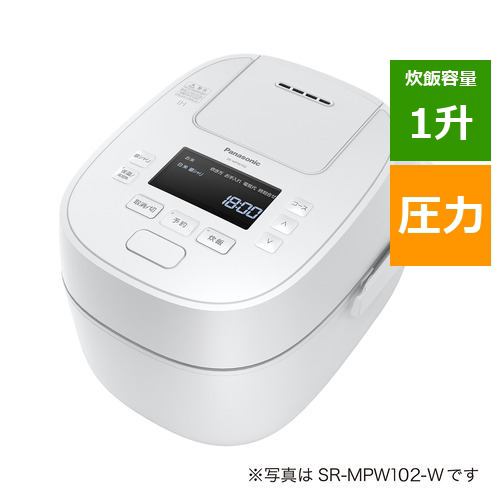 売れ筋 パナソニック SR-MPW182-W 可変圧力IHジャー炊飯器 おどり炊き