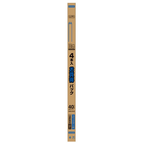 HotaluX FLR40SEXDM36HG24P 直管ラピットスタート形3波長蛍光ランプ 4本パック ライフルックHG 40形4本パック 昼光色