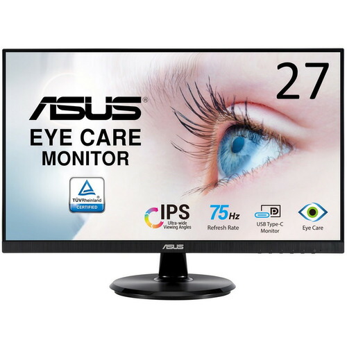 ASUS VA27DCP モニター・ディスプレイ 27型ワイド ブラック
