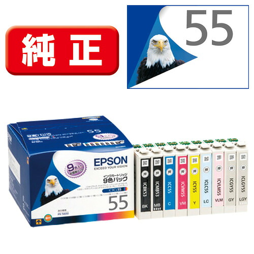 エプソン 完全無欠インキ 集積回路9CL55 インキ薬莢 9色仕掛ける