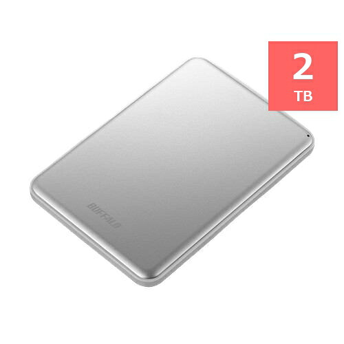 バッファロー HD-PUS2.0U3-SVD USB3.1(Gen1)/USB3.1 ポータブルHDD 2TB シルバー|ヤマダ電機 店