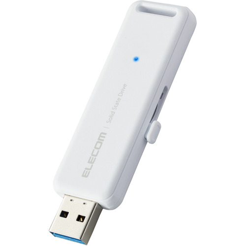 エレコム ESD-EMB0500GWH 外後ばらいSSD 500GB USB3.2 Gen2 白いこと ESDEMB0500GWH