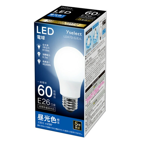 YAMADA SELECT(ヤマダセレクト) LDA4D-G／E／K／S2 LED電球 40形