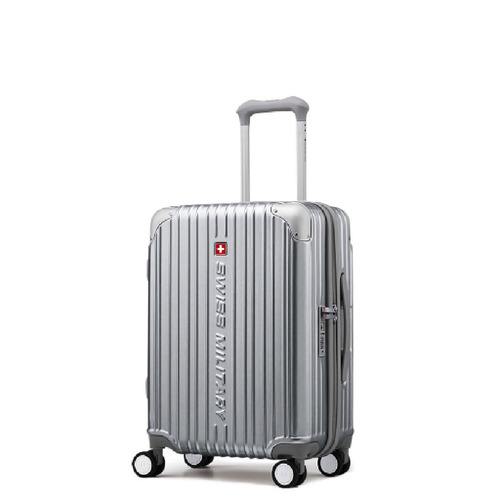 SWISS MILITARY SM-A820 SILVER CYGNUS スーツケース 55cm 機内持ち込み可 42L メタリックシルバー