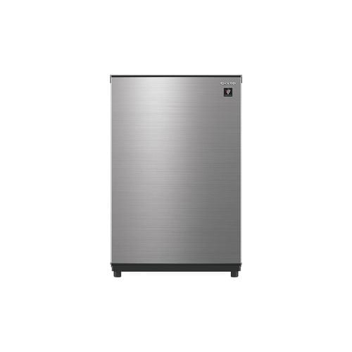 シャープ 冷凍庫 72L 左右付替 1ドア 幅49.5cm プラズマクラスター 自動霜取 モード切替 ファン式 FJ-HM7K-H グレー系 2023年