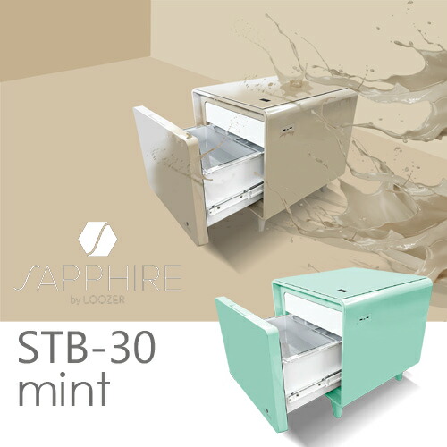ロイヤル SAPPHIRE by LOOZER SMART TABLE かっこ良い速見表  STB30 MINT サファイアバイルーザー 電気冷蔵庫付き添い人速見表 30L 幅47珊