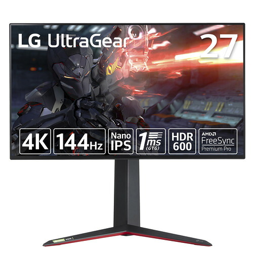 【4K】LGエレクトロニクス 27GP95RP-B 27型LG UltraGear ゲーミングモニター 4K（3840&times;2160）@144Hz LG UltraGear 27GP95RPB｜ヤマダ電機　店