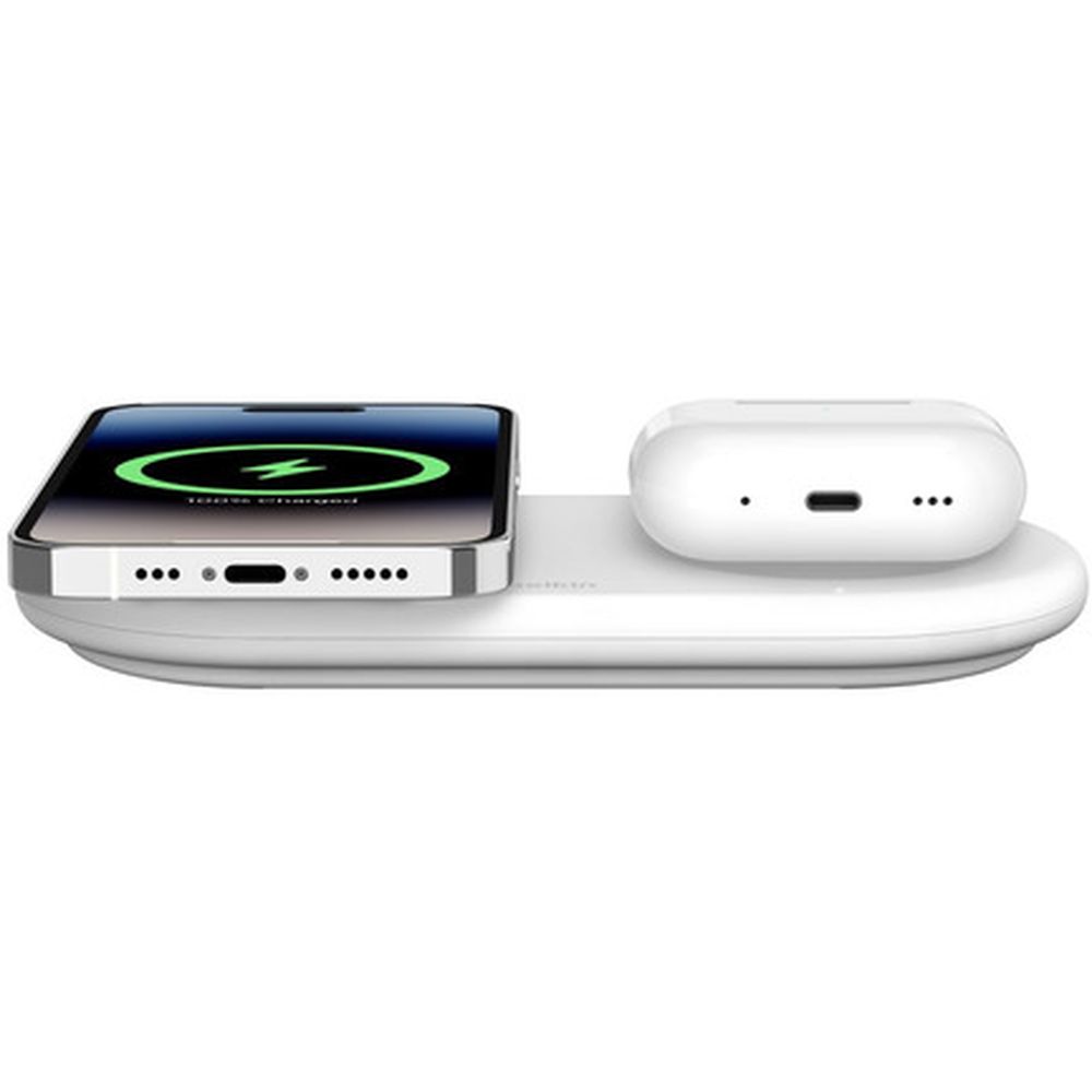 呼びりんキン Qi2 2-インチ-1 無線電話申し受ける器 WIZ021QCWH AC式充電器-スマートフォン・タブレット-バッテリー・充電器