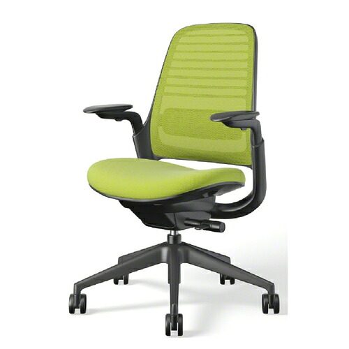 Steelcase(スチールケース) デスクチェア「シリーズ1」ブラックフレーム 座ワサビ|ヤマダ電機 店