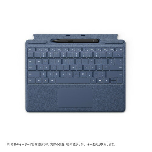Microsoft 8X6-00209 Surface Pro 鍵盤（書きもの納める付き添い人／か細い 書きもの付き添い人） 印字機 取りまかなう サファイア