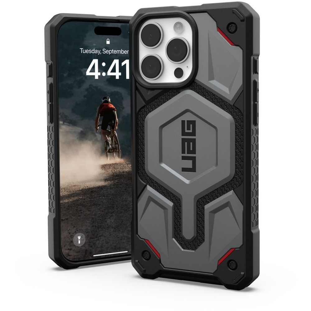 プリンストン iPhone 16 Pro Max用 MONARCH PRO ケブラーシルバー UAG-RIPH24LA-PMS-KS