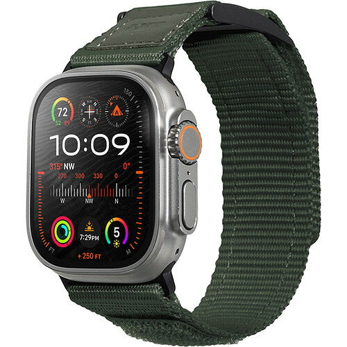 LAUT LAWUCSGN APPLE WATCH 1～9／SE 1～2／Ultra 1～2用バンド 42／44／45／49MM LAUT CHAMPS SPORT GREEN
