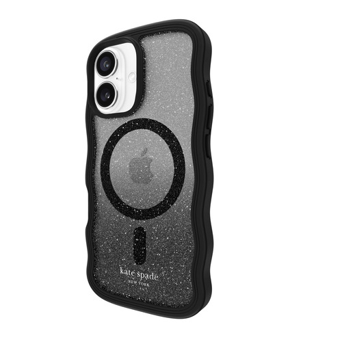 ケイト・スペード ニューヨーク KS054352 Wavy MagSafe iPhone 16用ケース Nightfall クリア・ブラック系｜ヤマダ電機　店
