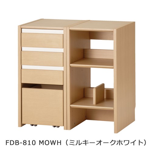 大塚家具 KOIZUMI（コイズミ）キャビネットシェルフ「ファミオFDB-810MOWH」ミルキーオークホワイト 全2色