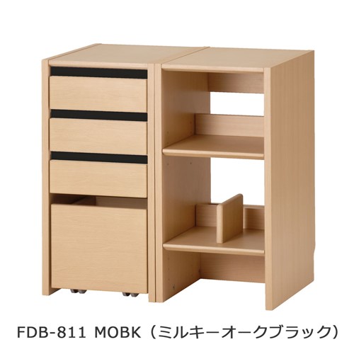 大塚家具 KOIZUMI（コイズミ）キャビネットシェルフ「ファミオFDB-810MOBK」ミルキーオークブラック 全2色 インテリア・寝具・収納-その他-本棚・ラック・カラーボックス