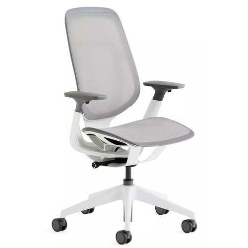 大塚家具 くろがね工作所 勉強机女性議長 Steelcase Karman シーガルフレーム／プラチナ 419A000SS4D-F1(KR07)