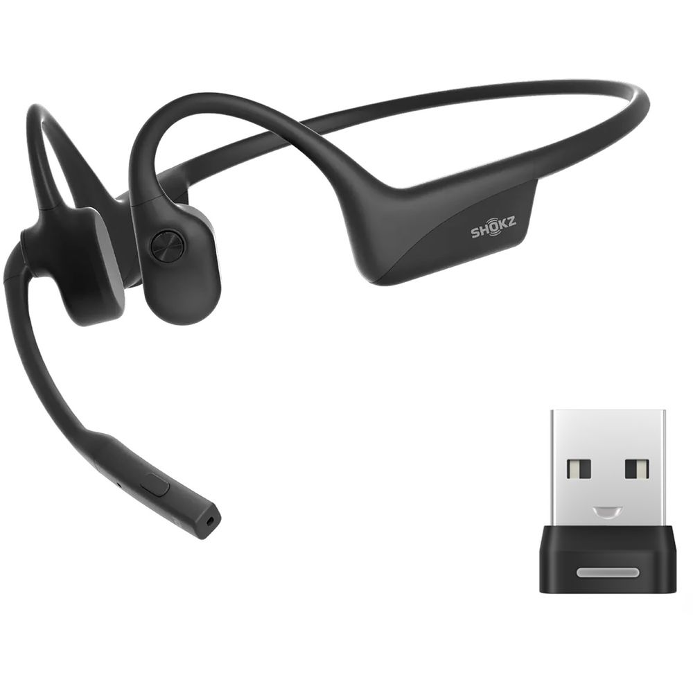 ショックス ワイヤレス 骨伝導イヤホン Bluetooth+専用ドングル(USB-A) 最大16時間 USB-C充電 OpenComm2 2025 Upgrade SKZ-EP-000040 ブラック系 20,910円