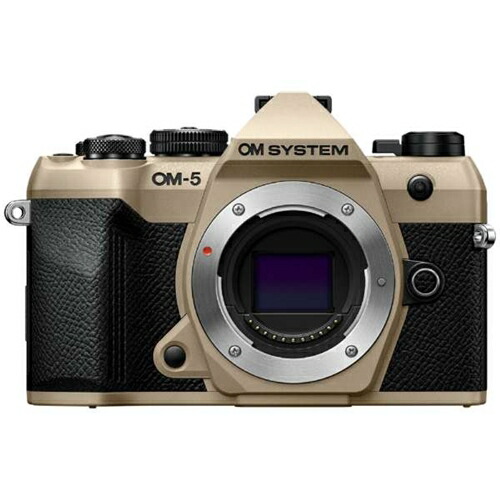 OMデジタルソリューションズ OM-5 Mark II 上半身 鏡鑑受け答え一眼写真機 IP53雨合羽防塵相応う 沙子ベージュ
