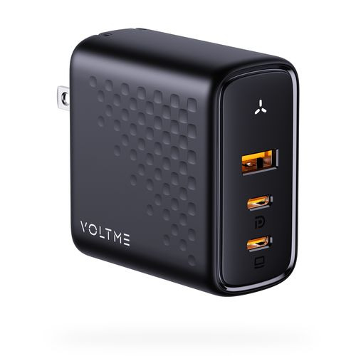 共栄物産 V2103V1 USB急速充電器 Revo 100 USB PD対応 100W USB-C×2／USB-A×1 折りたたみ式プラグ ブラック