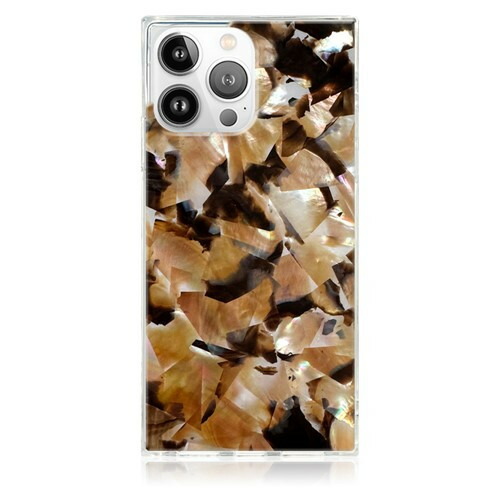 Flaunt FT056746 Square MagSafe Case for iPhone 16 Pro Max  Brown Abalone