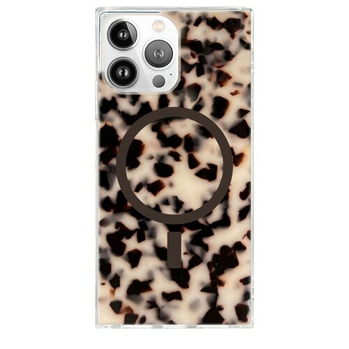 Flaunt FT056748 Square MagSafe Case for iPhone 16 Pro Max  Blonde Tortoise Shell