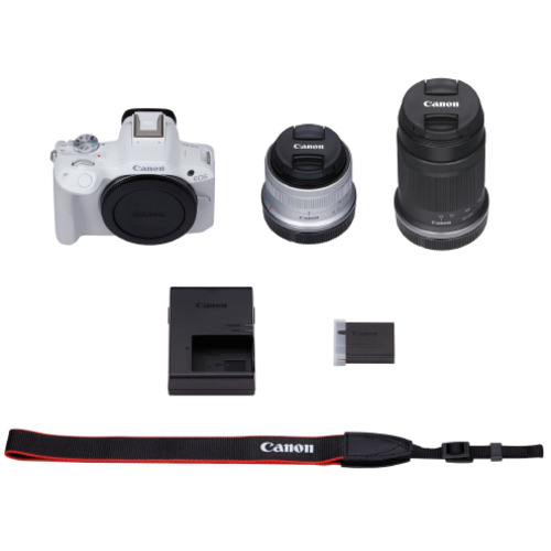キヤノン デジタル一眼写真機 EOS R50 ダブルズームキット 白いこと