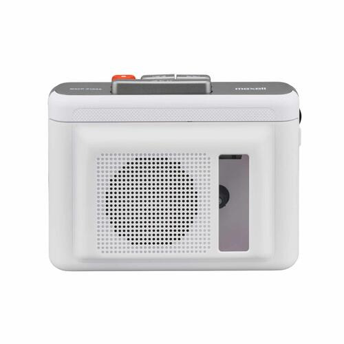 マクセル MXCP-P100SWH ポータブルカセットプレーヤー スピーカー内蔵 Bluetooth対応 充電式 ホワイト
