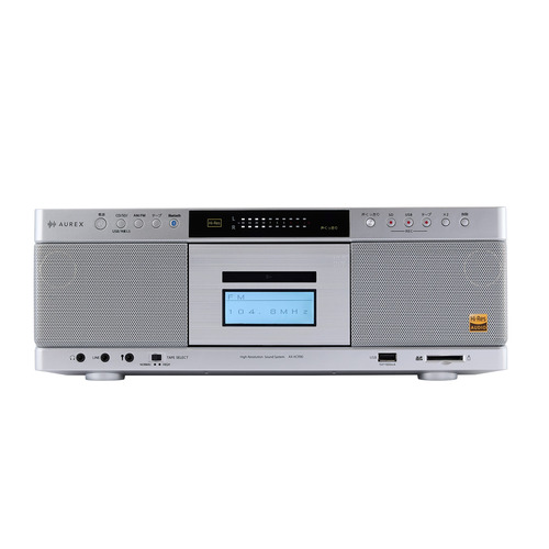 東芝 AX-KCR90(S) CDラジカセ 40W金棒引き取り合わせ積み上げる ハイレゾ相応う しろがね色