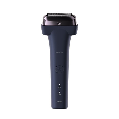 IZUMII IZF-V845W-A 往復式電気カミソリ 4枚刃 本体丸洗い 申し受ける式 青碧