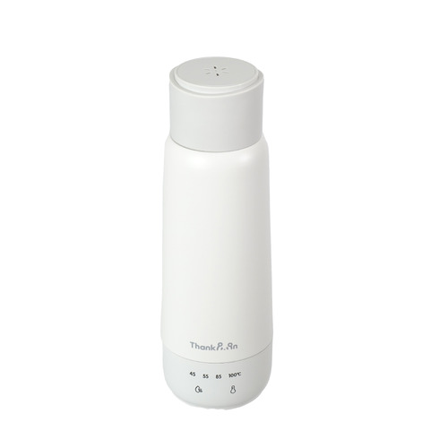 THANKO KGBD25HWH 電気で沸かせて保温「ボトルケトル」 蓋を閉めたまま沸かせる 約300ml ホワイト