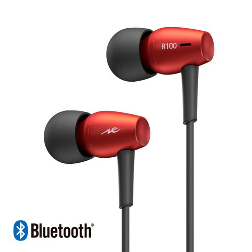 ラディウス HP-R100BTR Bluetoothイヤホン LDAC／aptX HD対応 ハンズフリー通話対応 レッド